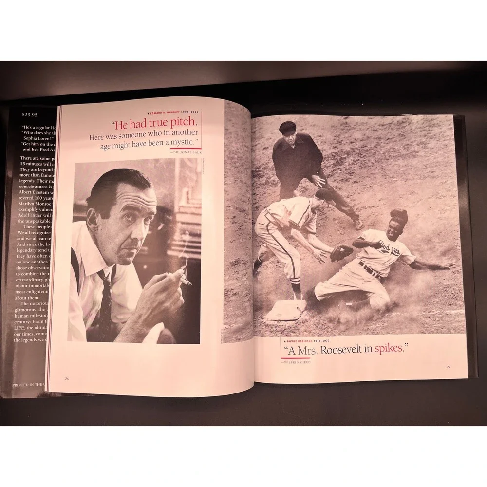 LIFE Legends The Centurys‎ Most Unforgettable Faces Hardcover Photography Book
